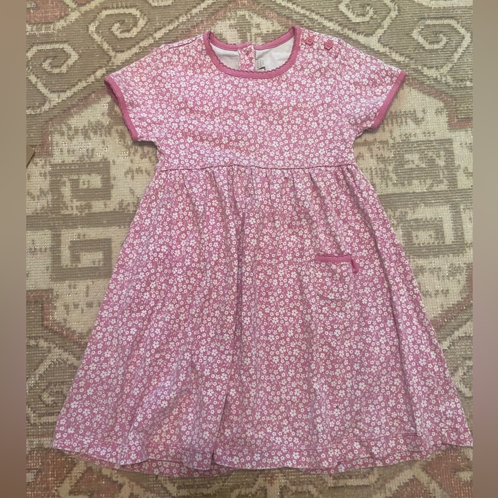 Jojo Mamen Baby 4-5 Years Girls Pink Floral Dress